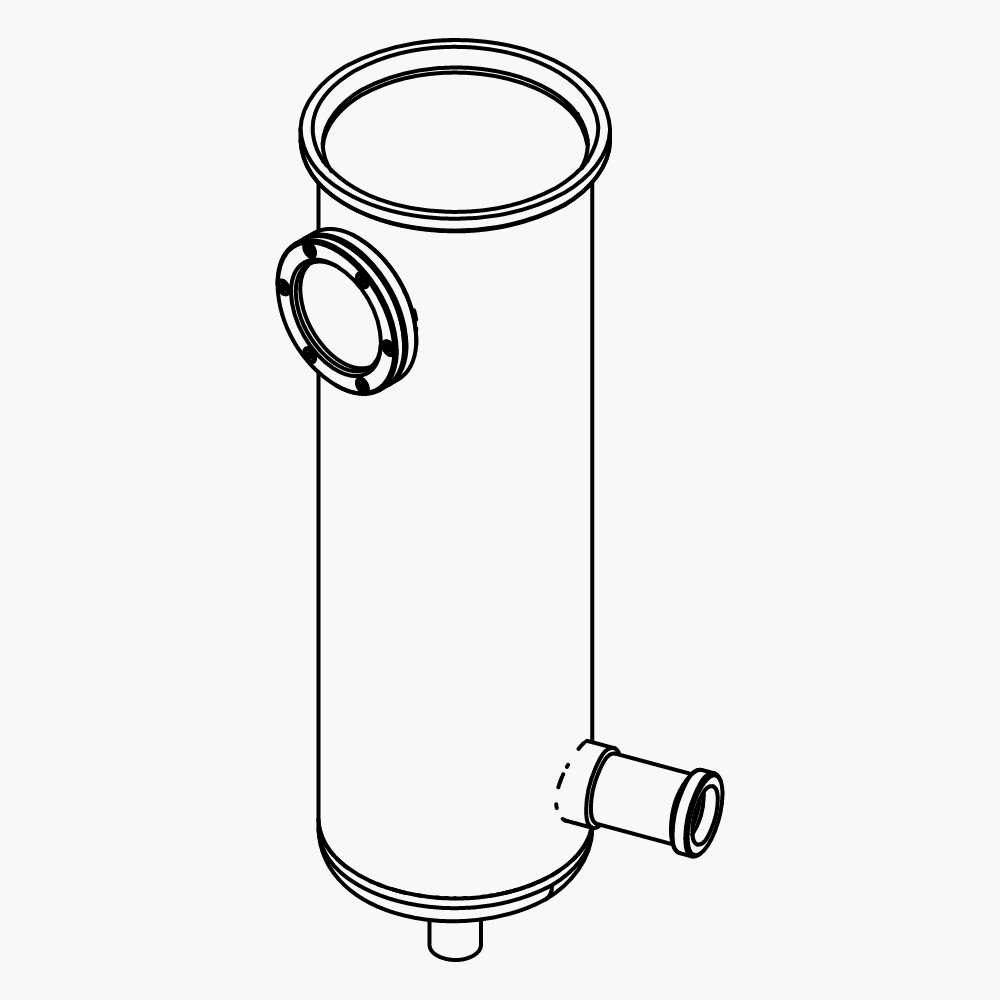 Drying cylinder made in stainless steel for Mini Spray Dryer S300 & B